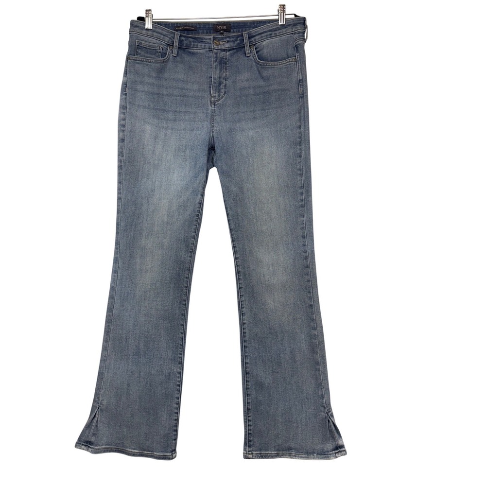 NYDJ Barbara Bootcut Jeans Womens 14 Blue Medium Wash Lift Tuck Stretchโ Denim